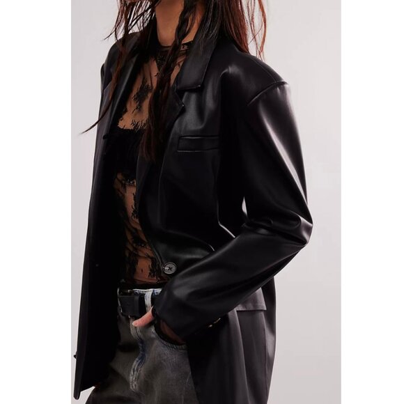 BLANKNYC Bare Essentials Blazer @ Free People SMALL NWT - Picture 3 of 9